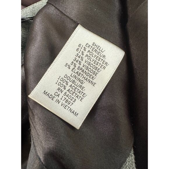 Banana Republic Black & Grey Plaid Halter Vest size 10 Y2k Style - Picture 5 of 10